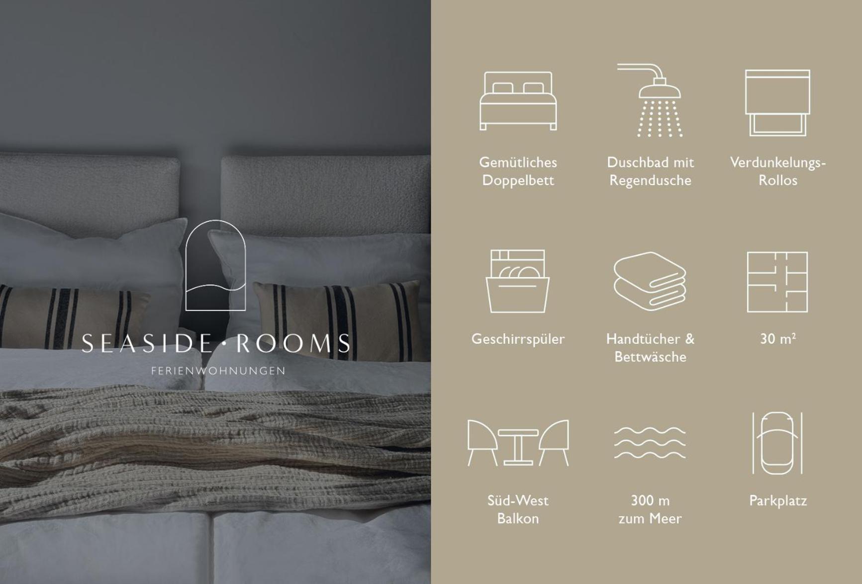 בוסום Seaside Rooms - Design-Apartment Mit Balkon & Parkplatz - Inklusive Strandkorb Direkt Am Wasser Und Spa & Sauna Saisonal מראה חיצוני תמונה